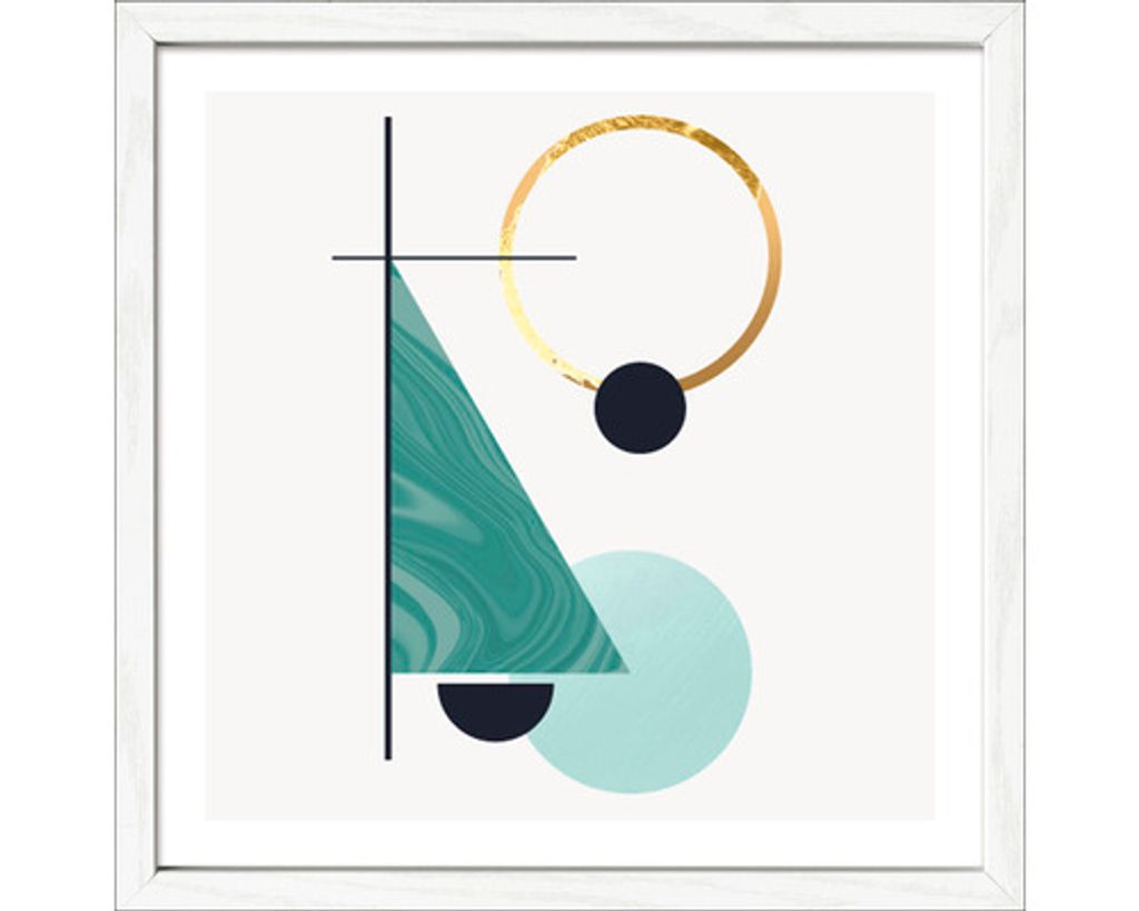 Gerahmtes Bild Geometric Surfaces II 33x33 cm