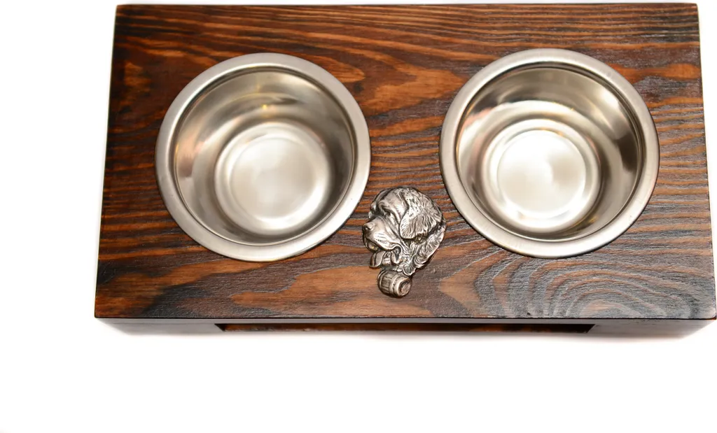 Supporto Ergonomico San Bernardo Art-Dog: Ciotole Inox per Cani Grandi