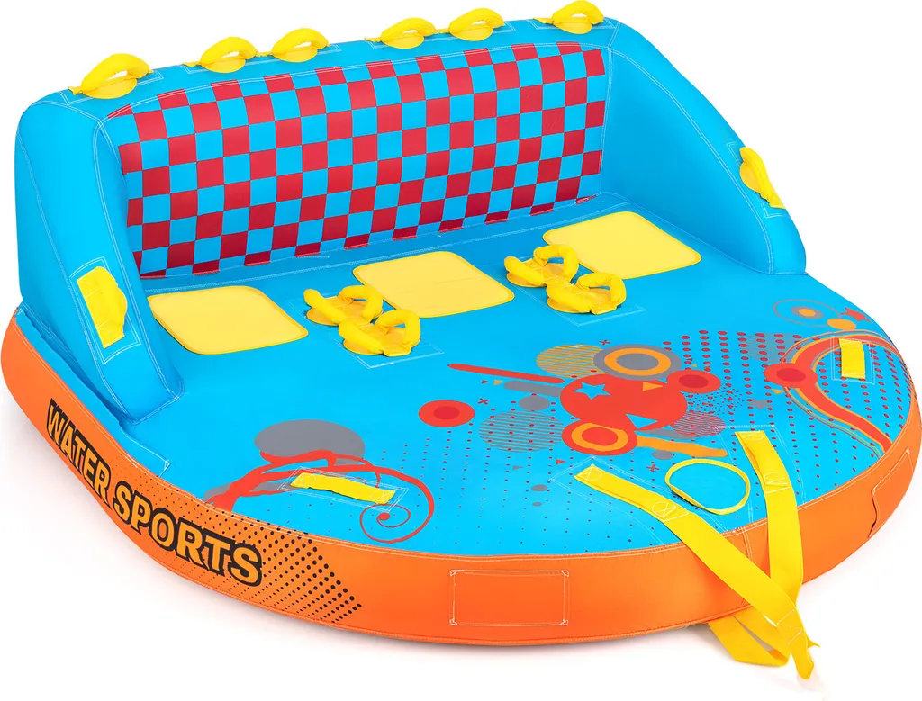 COSTWAY Funtube 3 Personnes - Towable Tube Formula pour Bateau Sport