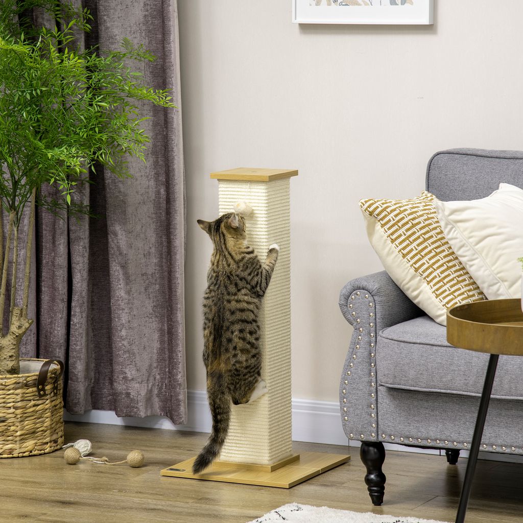 PawHut Kratzbaum, 80 cm, Kratzstamm für Katzen mit Produktbild 2