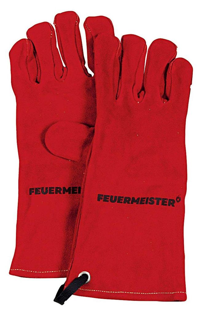 FEUERMEISTER® Grillhandschuh Leder Gr.10 rot 1Paar Produktbild 