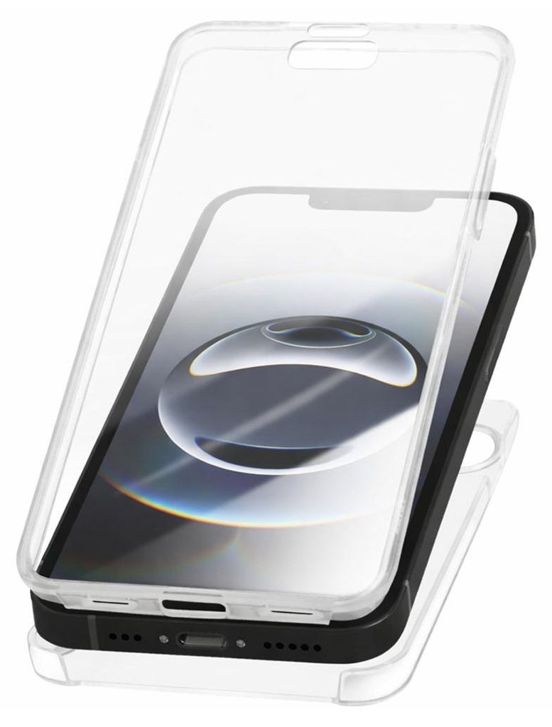 Avizar, 360° Vollschutz Silikonhülle für Apple iPhone 17e, Transparent