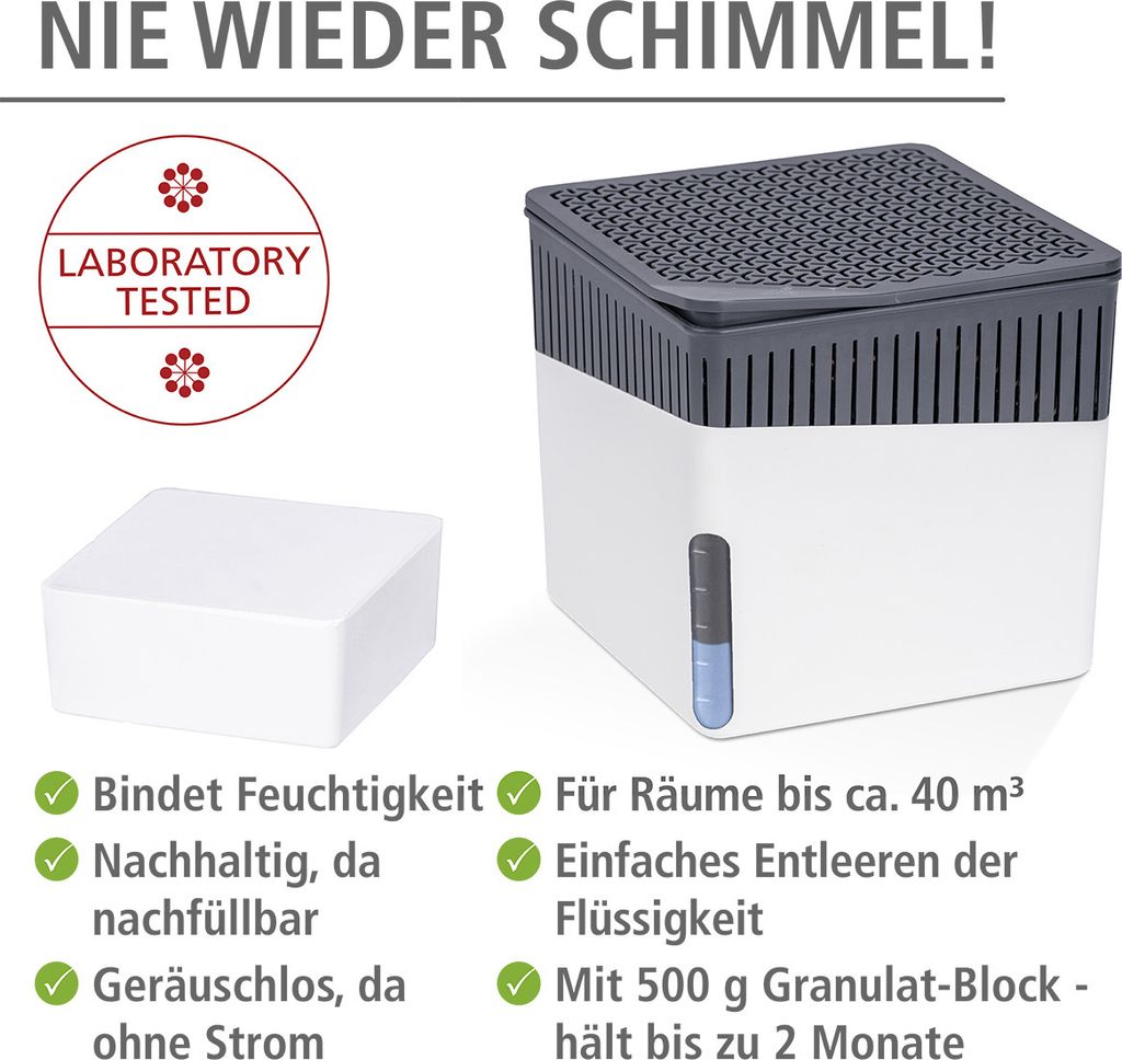 nachfüll-Luftentfeuchter 6 cm weißes Polystyrol Produktbild 3