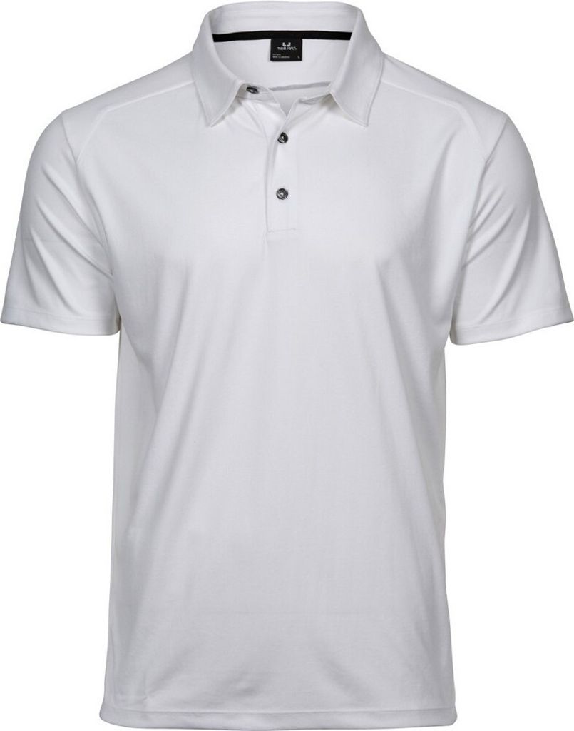 Tee Jays Herren Luxus Sport Polo Shirt BC4564 (L) (Weiß)