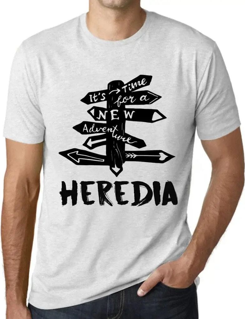 Herren Grafik T-Shirt Es ist Zeit für ein neues Abenteuer in Heredia – It’s Time For A New Adventure In Heredia – Öko-Verantwortlich Vintag...