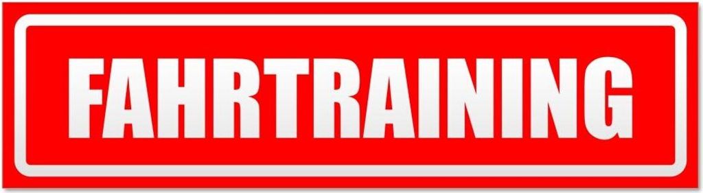 Kiwistar Fahrtraining invertiert Magnetschild Schild magnetisch - 45cm Rot - Magnetfolie für Auto PKW Kfz