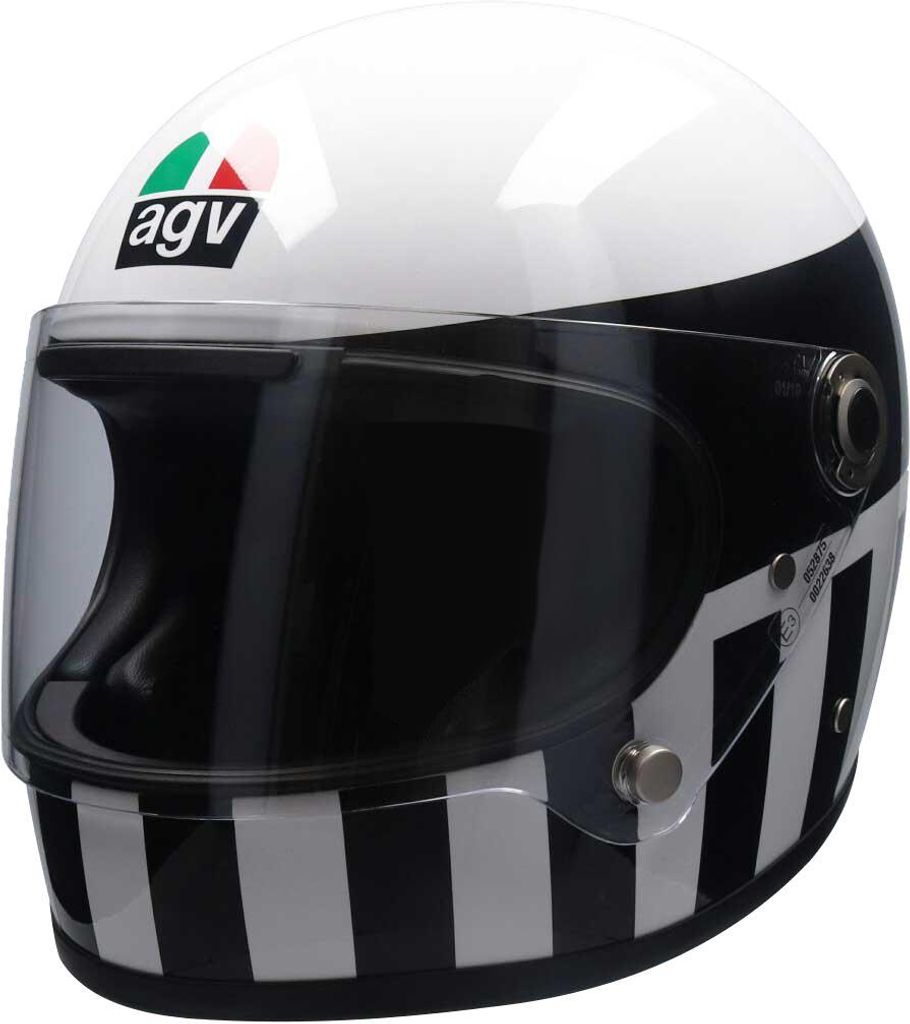 AGV X3000 INVICTUS Integralhelm  in schwarz/weiß Produktbild 