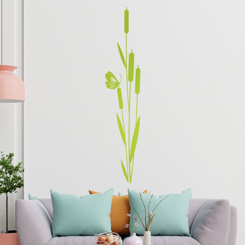 Blumen Tribal Wandtattoo in 6 Größen - Wandaufkleber Wall Sticker - Dekoration, Küche, Wohnzimmer, Schlafzimmer, Badezimmer