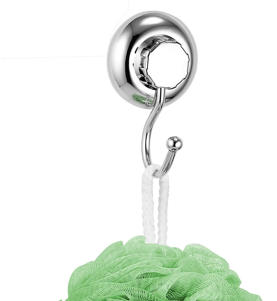 Crochet ventouse sans perçage : solution de rangement inox murale amovible