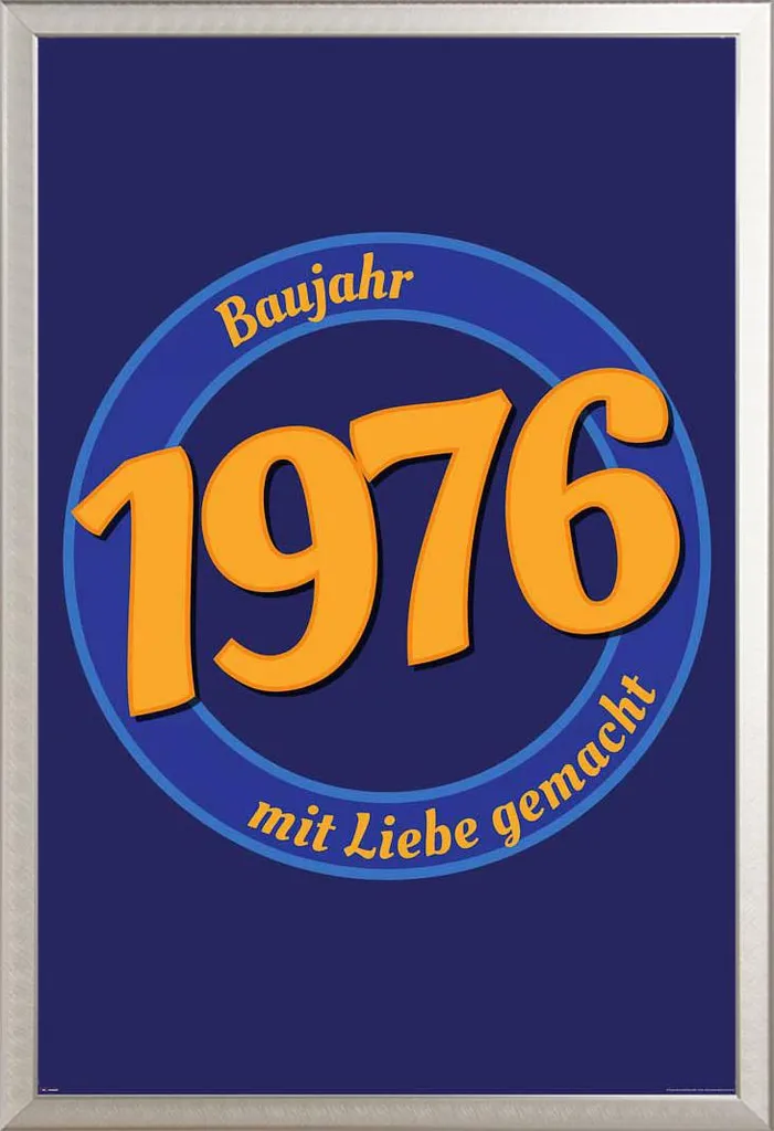 Acquista Ora: Poster 1976 + Cornice Argento Shinsuke - Prezzo Top
