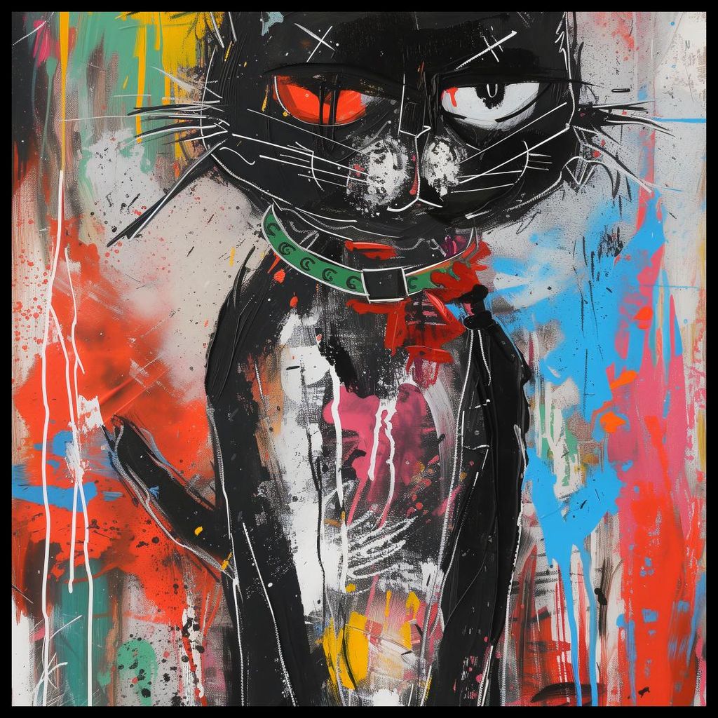 Plakat 60x60cm Gburowaty Kater