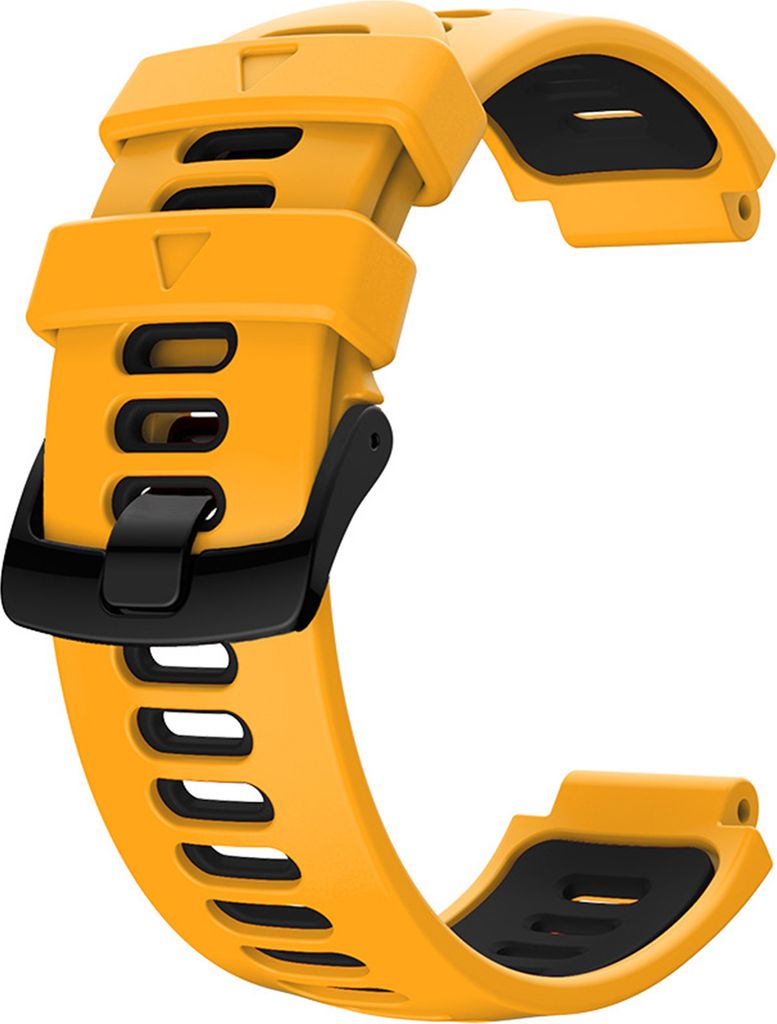 Verstellbares weiches Silikon Smart Watch Band Armband Armband für Garmin Forerunner-Orange + schwarz