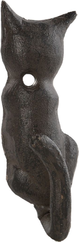 Esschert Design Garderobenhaken Katzenschwanz mit geradem Kopf