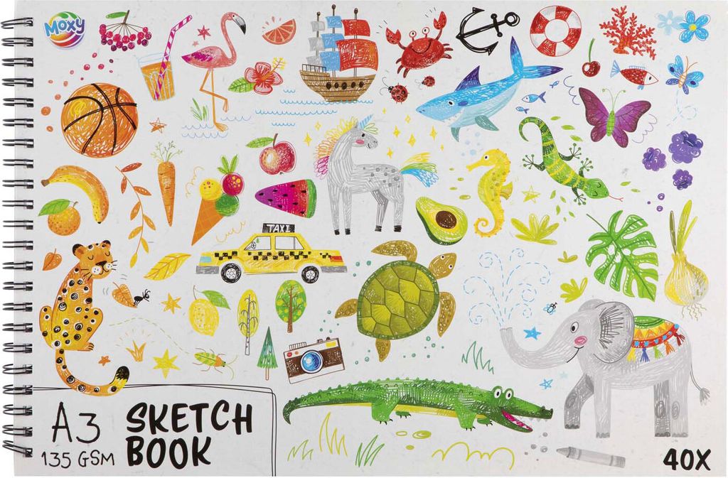 Kreatives Bastelgruppen-Skizzenbuch A3, 40 Blatt