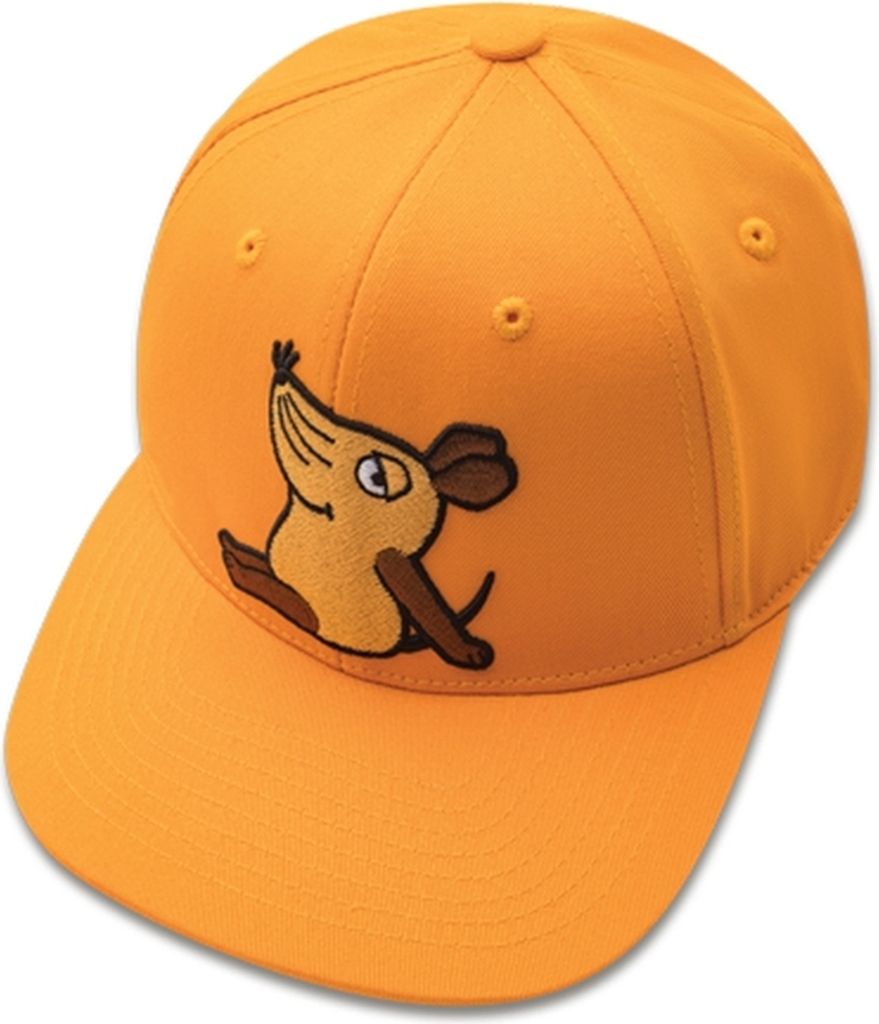 Koaa Kinder BB-Cap Snapback Cap Die Maus "Auf'm Schirm", orange, Gr. 1-3 Jahre