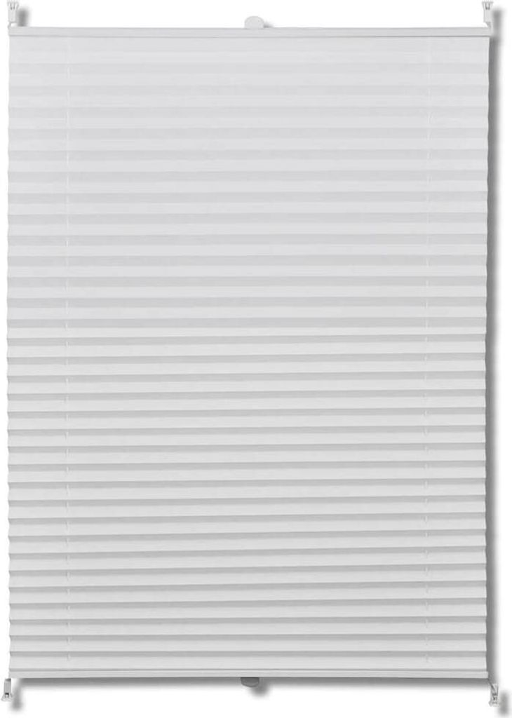 vidaXL Plisovaná roleta Plisovaná roleta 40x125cm Biela Obrázok produktu 