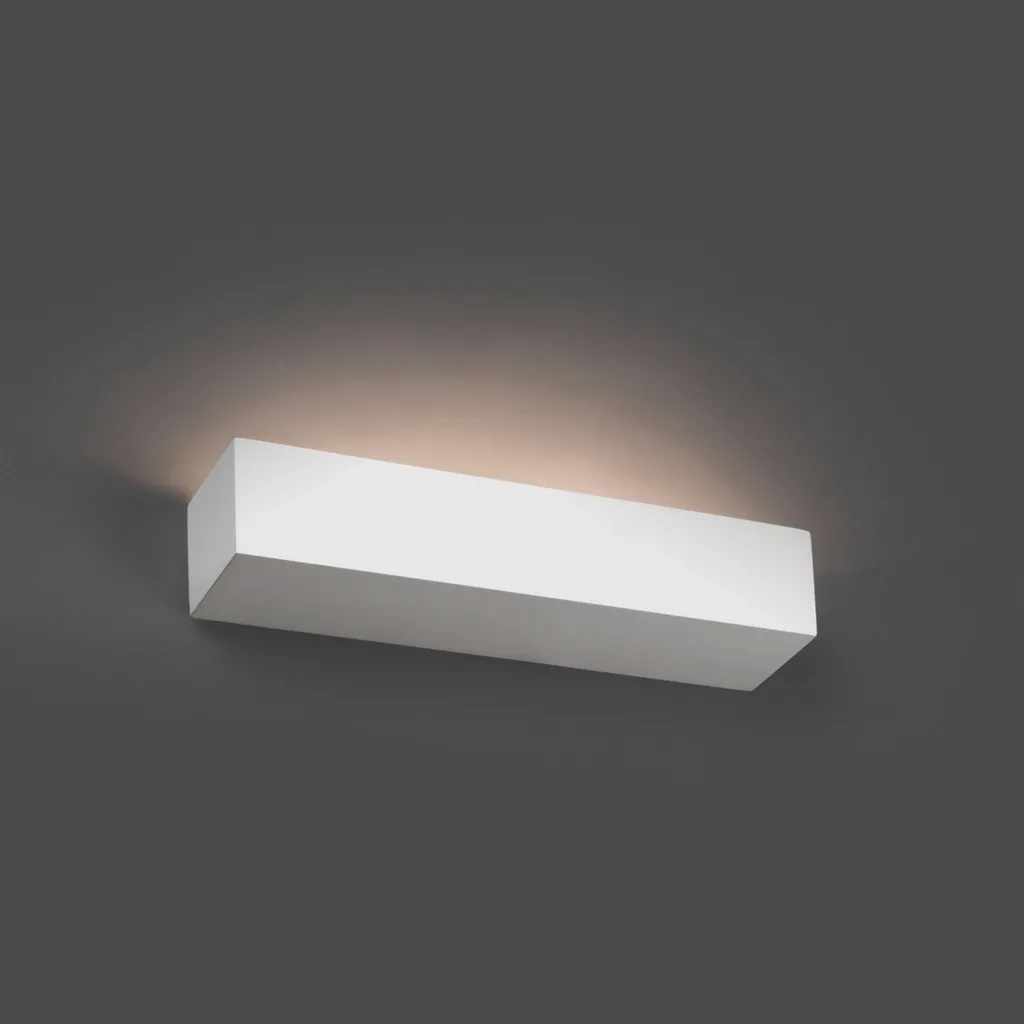 Eleganza Invisibile: Applique EACO-2 Faro in Gesso Bianco Opaco