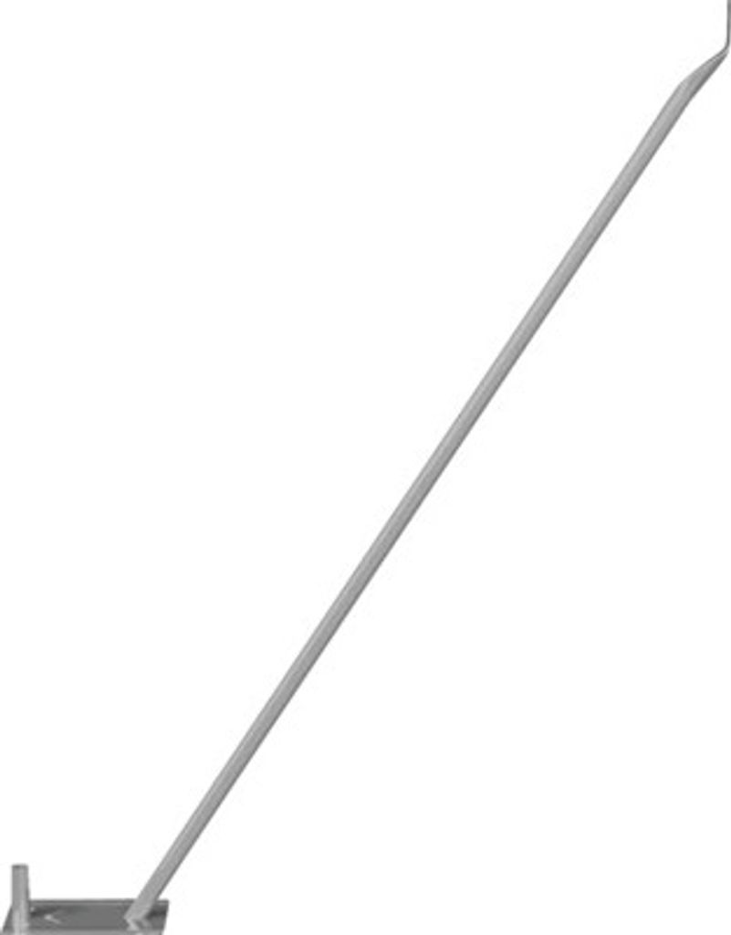 Stützstrebe für Mobilzaun inkl. Rohrstutzen mit Schelle und Erdnagel für 2 m Mobilzaun L = 2150 mm