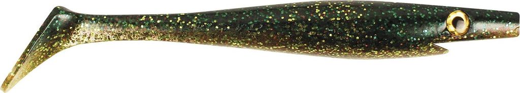 Strike Pro Pig Shad 23cm 90g - Gummifisch, Farbe:Green Perch