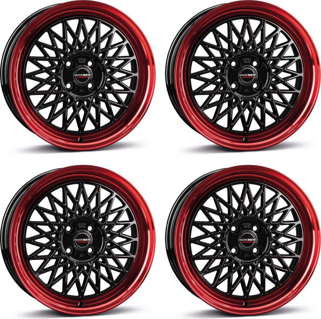 4 Borbet Felgen B 7.0x17 ET30 4x100 SWRRED für Hyundai Accent i20 4x100 SWRRED für Hyundai Accent i20 Aluräder