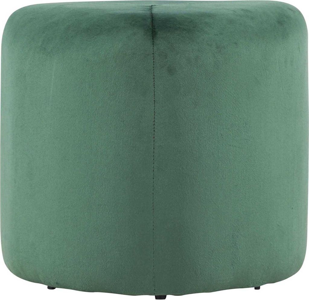 Peg Pouf Ø46cm Velour grün.
