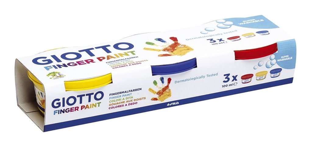 GIOTTO Finger Paint Set 3x100ml