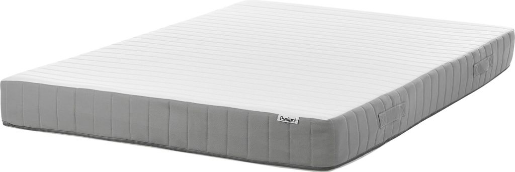BELIANI Taschenfederkernmatratze Hart 140 x 200 cm Kühlender Memory Foam Abnehmbarer Bezug 7 Zonen Matratze für Bett Schlafzimmer Modern