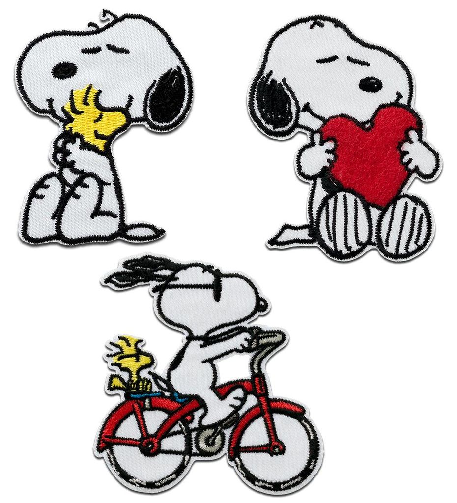 Mono-Quick Peanuts © Snoopy Set 3 Stück - Aufnäher, Produktbild 