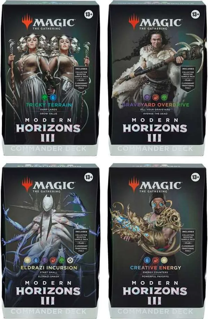 Deck Commander Modern Horizons 3 Magic Coffret Set complet de 4