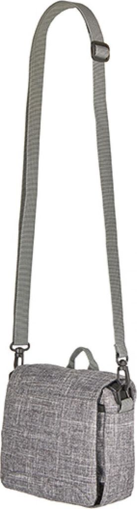 bags2GO DTG-17408 | Umhängetasche - Philadelphia, 21,5 x 19 x 4 cm - Farbe: Grey Melange - Größe: 21,5 x 19 x 4 cm