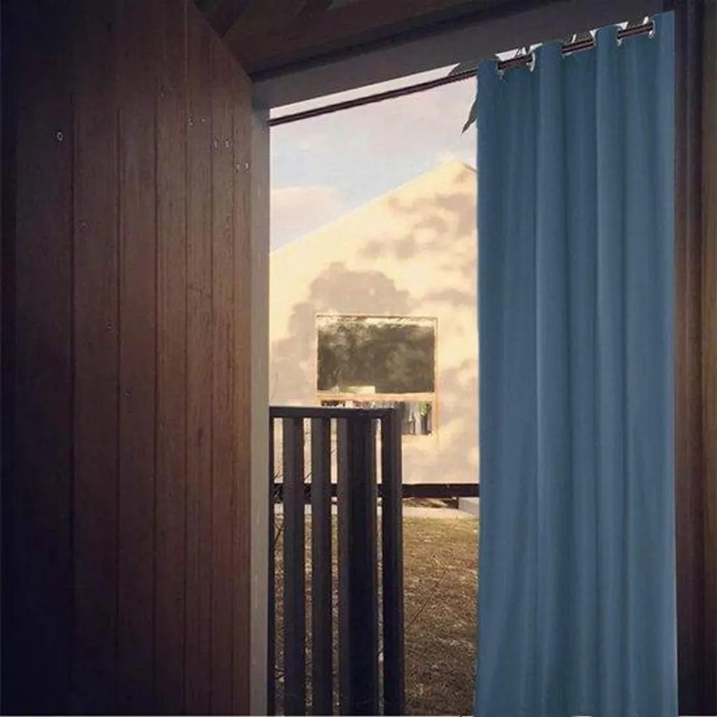Couverture de sol extérieur 137x244 cm bleue pour camping et pique-nique