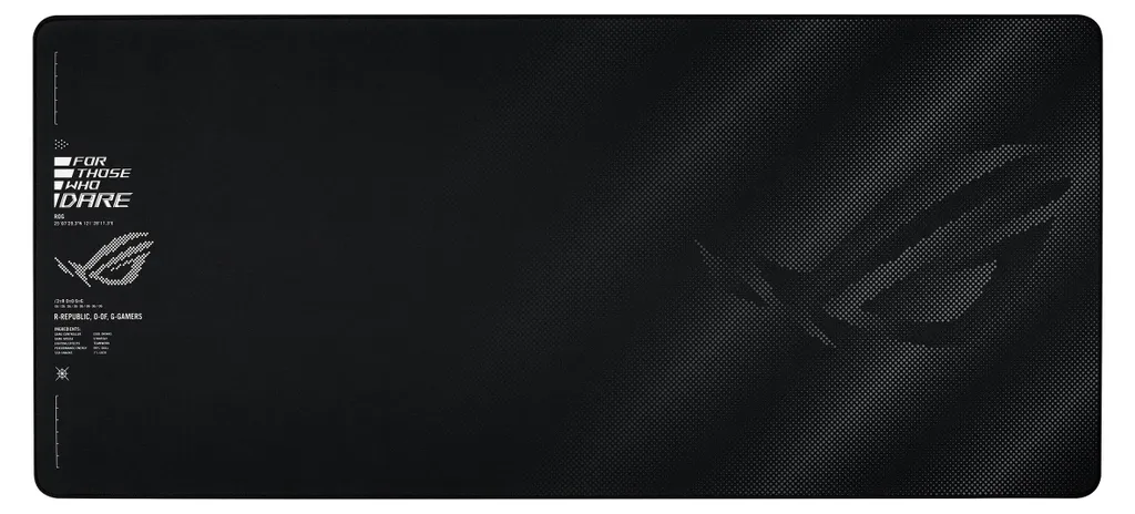 Tapis de souris pour setup e-sport XXL tissu fluide 900x400 mm noir