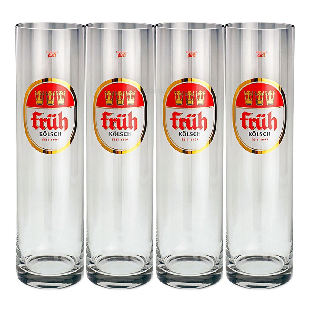 6x Früh Kölsch Gläser Biergläser 0,3L Früh Kölsch Gläser-Set 