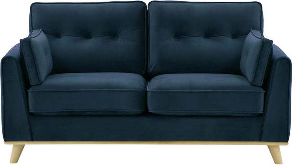 Zweisitzer-Sofa Farrow-Velluto 11-wax black