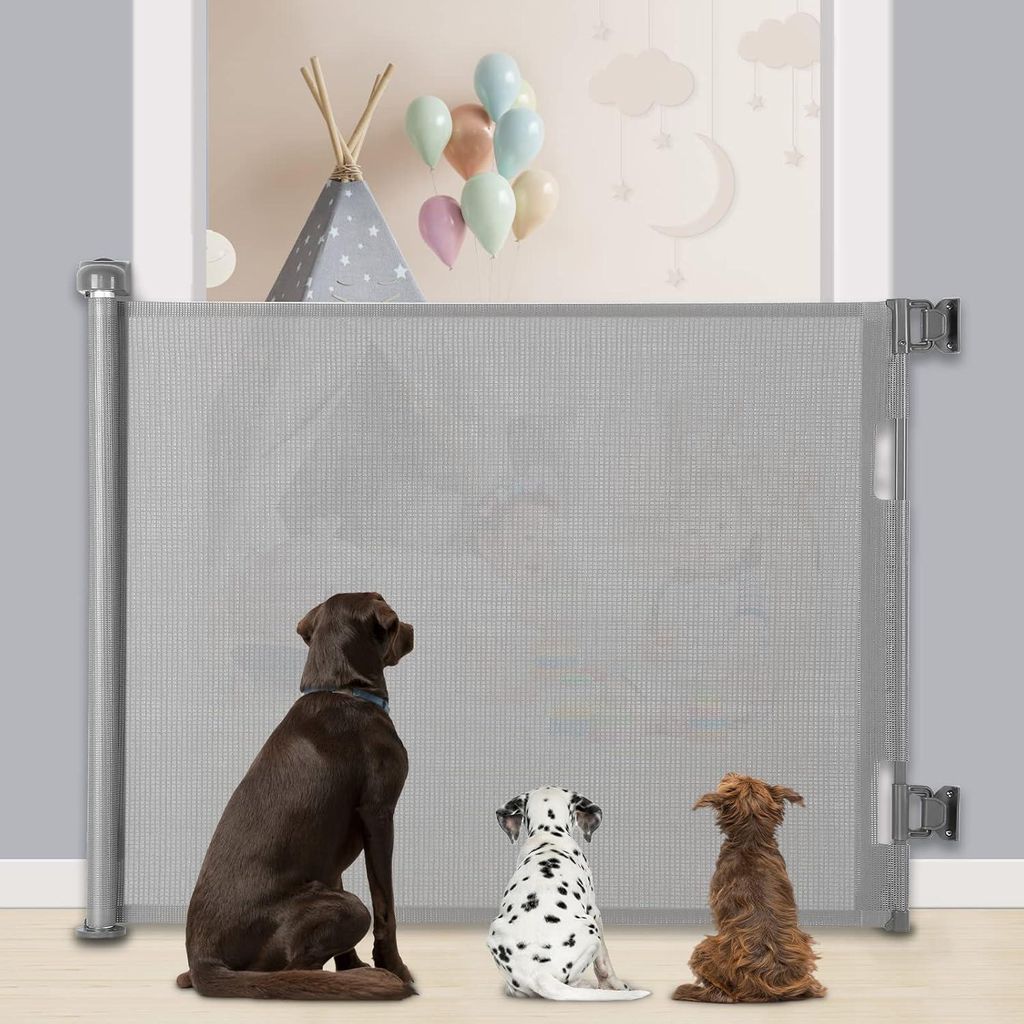 Rollbares Treppenschutzgitter - Treppenschutzgitter Hund - Sicherheitsgitter - Kindersicherung - Faltbares Treppenschutzgitter