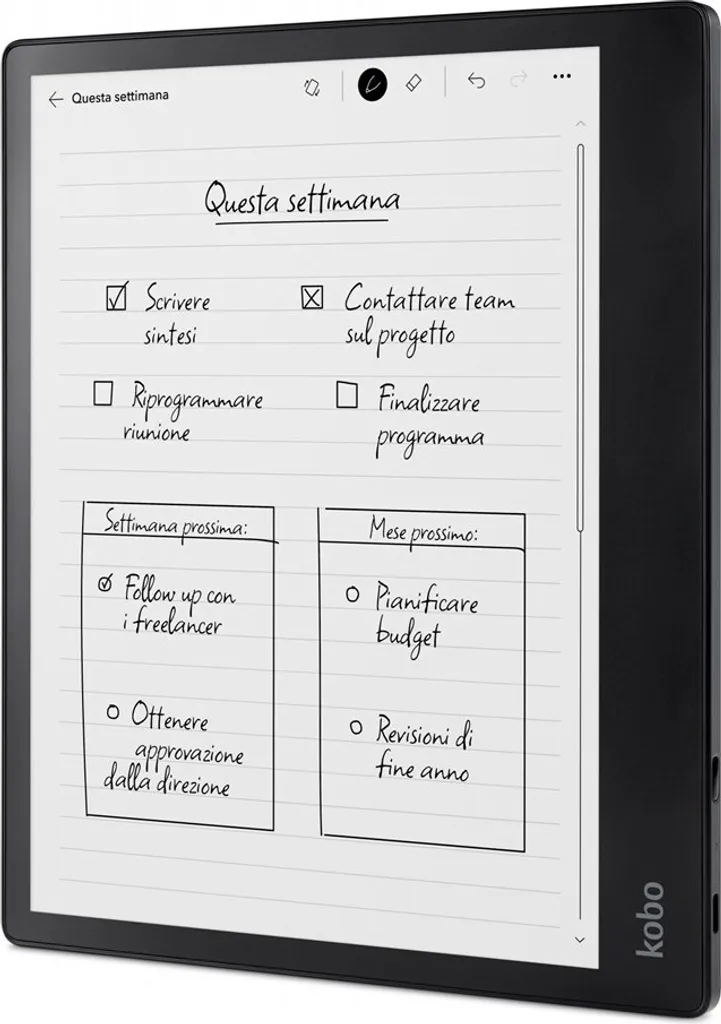 Liseuse Kobo Elipsa 2E tactile 32 Go idéale pour annoter PDF et lire en Noir