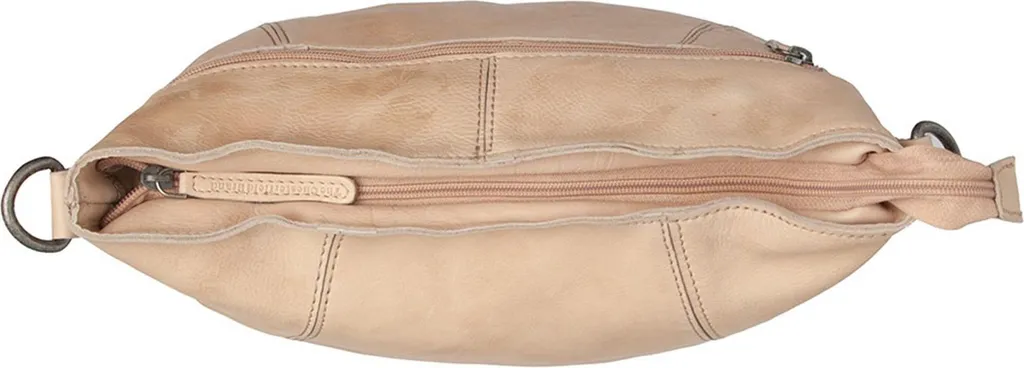 Sintra Sac à épaule compact en cuir Pull-up beige ultra résistant - 4
