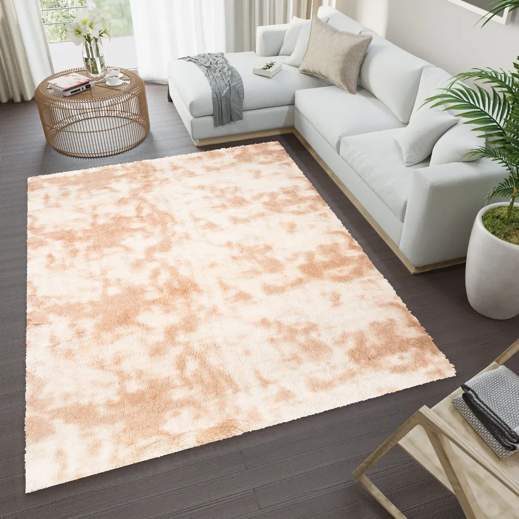 Tapis Moderne Chiné Beige Clair 120 x 170 cm - Texture Douceur Design