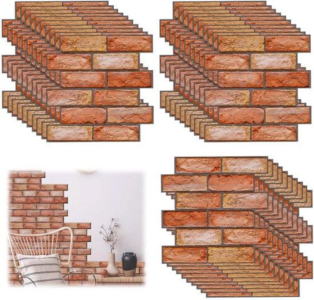 30 selbstklebende Kunststoffwände, 30 x 30 cm PVC-Modul, wasserdicht, für Innen- und Außenbereiche, Büroinrichtung und Dekoration