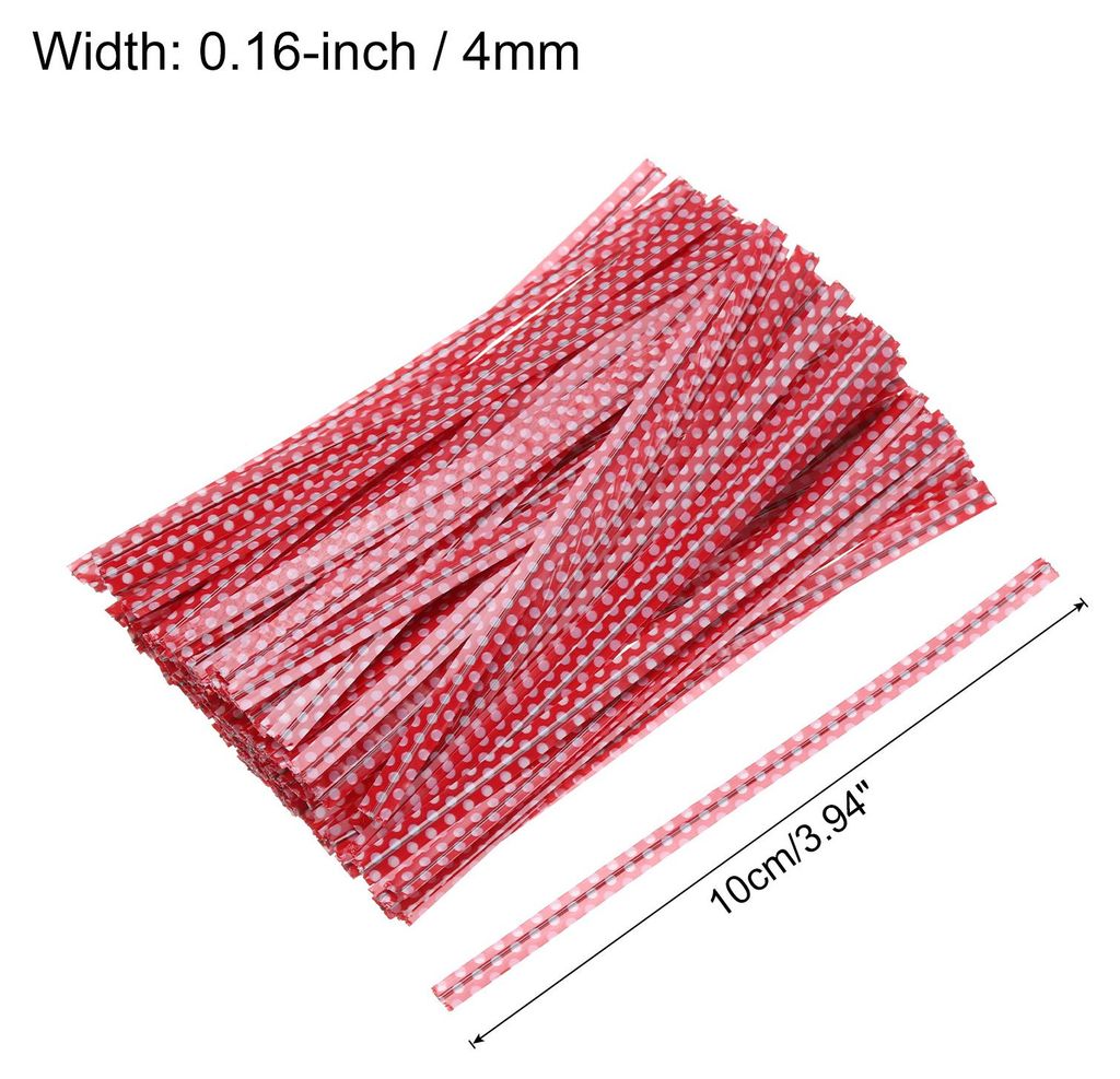 300 Stš¹ck Twist Cable Ties 100mm Twistband, Kabelbinder Tasche Krawatten Tš¹tenclips Verschlussstreifen Bindestreifen fš¹r Tš¹ten Backen S...
