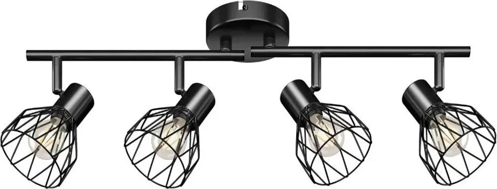 Illuminazione Vintage 4 Luci | Crea Atmosfera con Faretti Regolabili