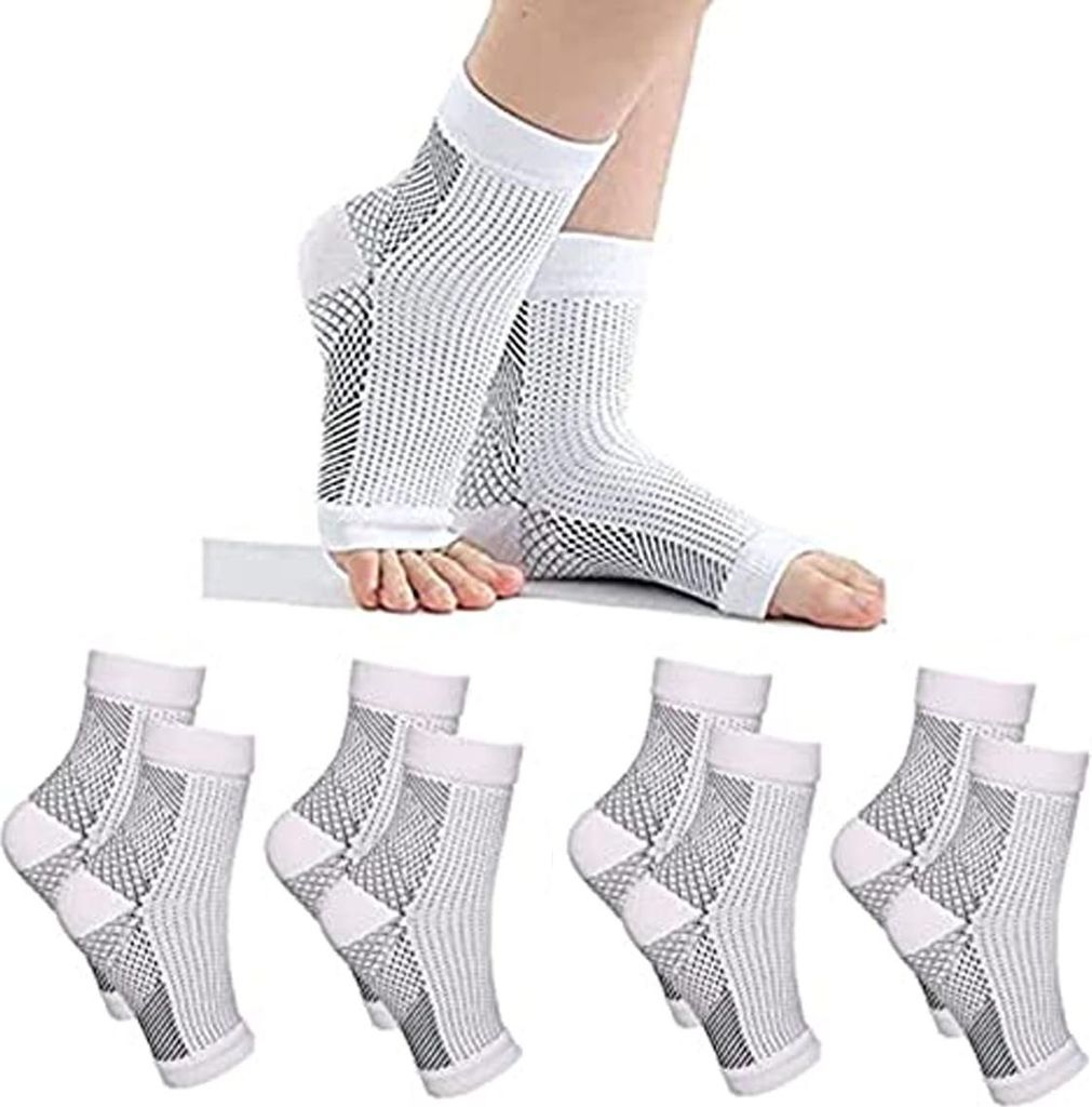 Paar Soothe Relief Kompressionsstrümpfe, Fitness-Kompressionsstrümpfe, elastische Fahrradsocken, Knöchelbandage für Plantarfasziitis, Ärmel, S...
