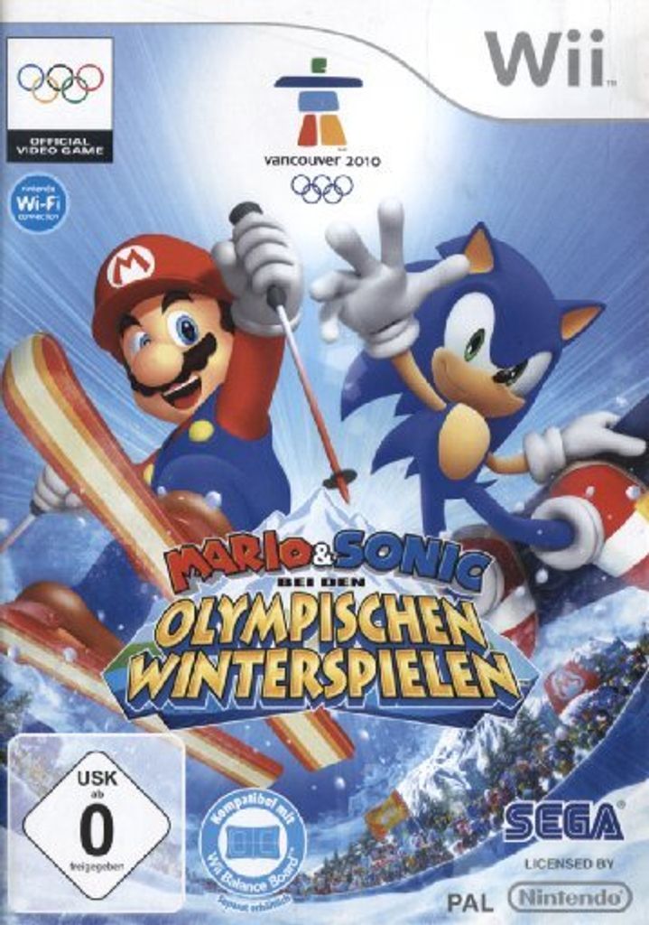 Wii Spiel Mario und Sonic bei den olympischen Winterspielen Produktbild 