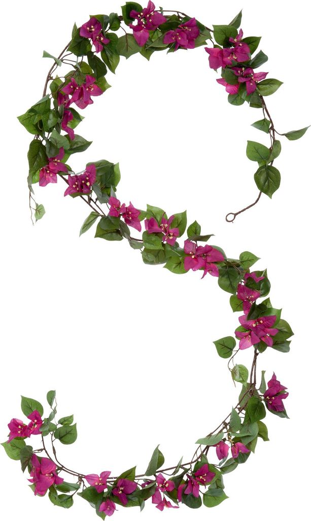 Sľudové dekorácie Bougainvillea Art Garland - L180 cm - Obrázok produktu 