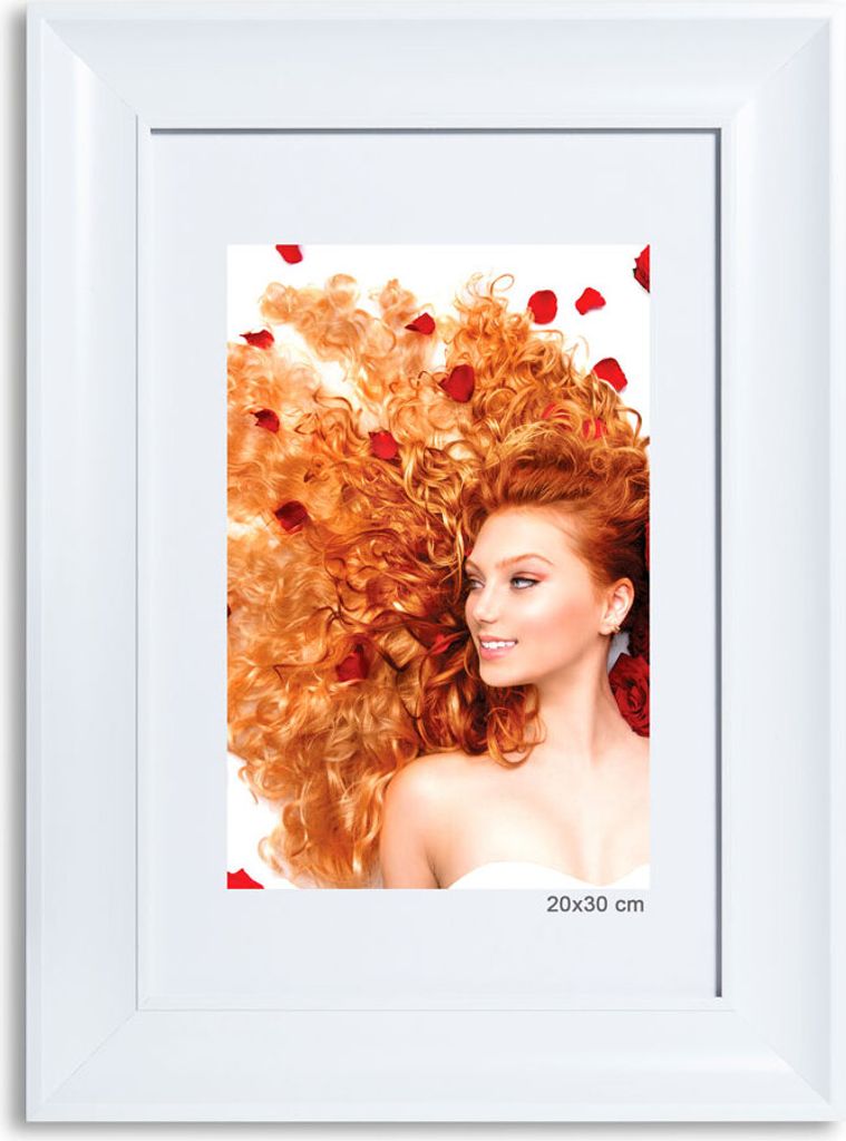 Bilderrahmen Lifestyle Foto Rahmen Collage quadratisch Wanddeko Poster 40D - Farbe: Weiss | Format: 20x30
