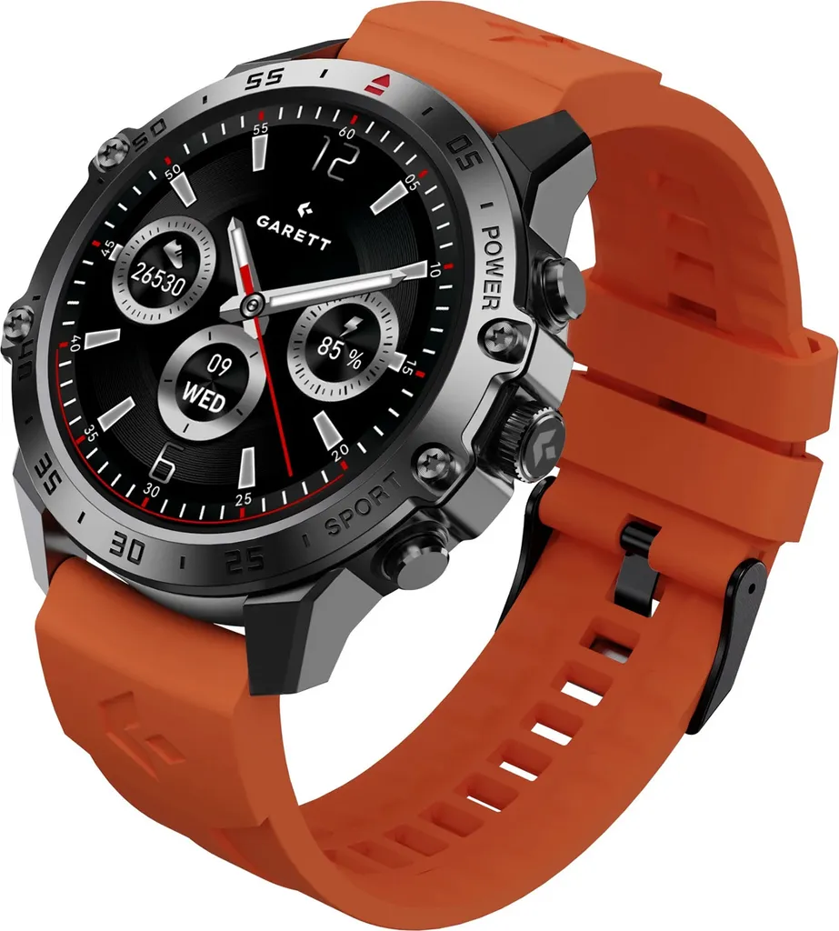 Garett V14 Acciaio Nero: Smartwatch AMOLED con Chiamate Bluetooth - 9