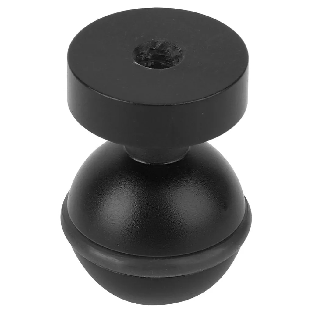 Adattatore Sfera 1" Alluminio per Diving Light e Action Camera 1/4" - 2