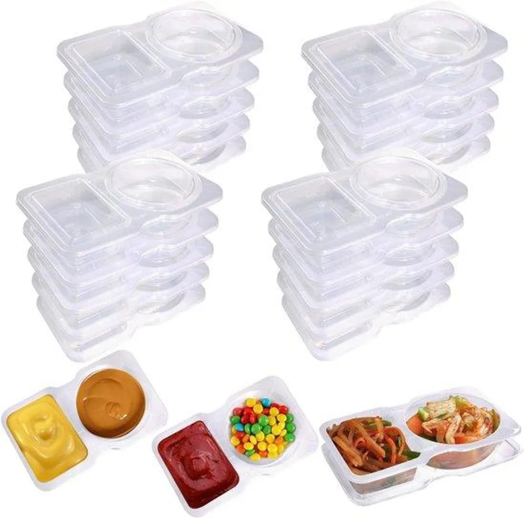 Boîtes de rangement pour sauces et épices hermétiques lot de 20 pièces