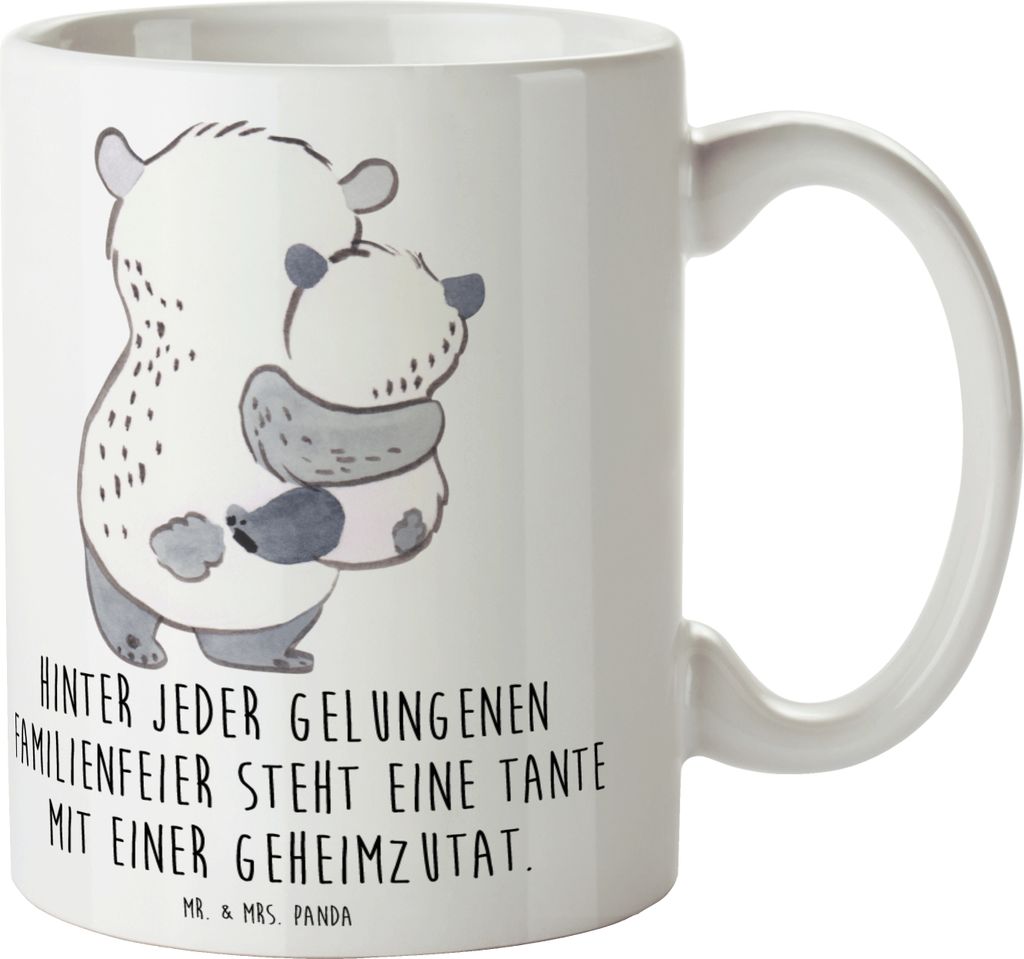 Mr. & Mrs. Panda Kaffeetasse Tante Geheimzutat - Weiß - Produktbild 