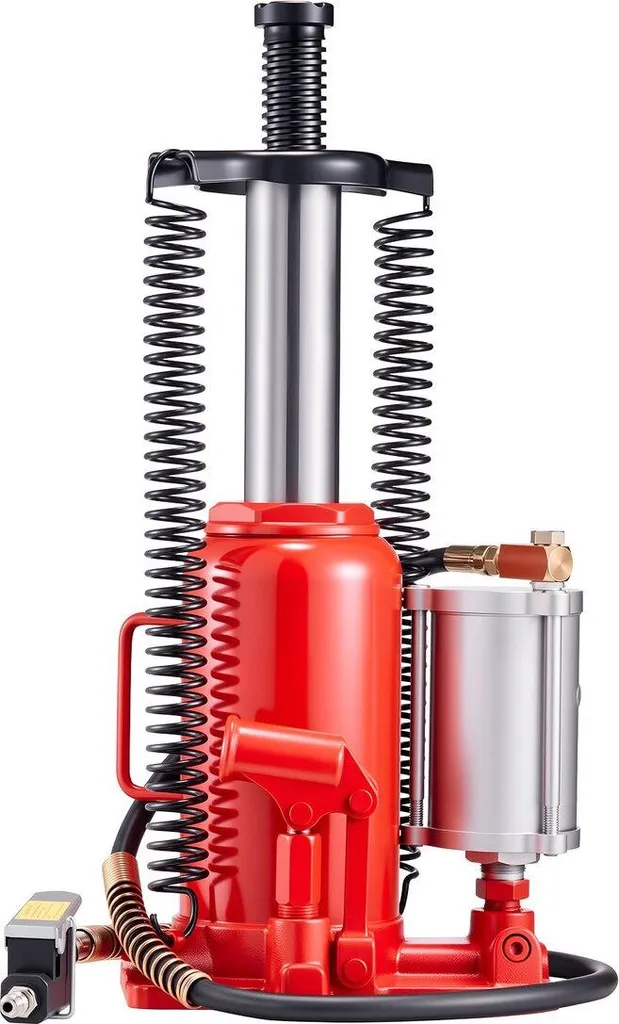 Martinetto idraulico pneumatico Martinetto ad alta portata 20 tonnellate (44092 lb) Riparazione auto Rosso
